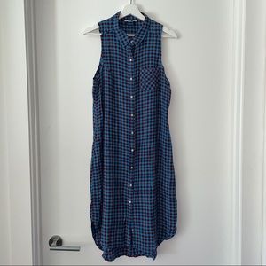 Kavu Brighton Athletic Blue & Red Maxi Dress M